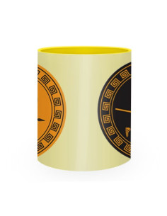 Tazza in ceramica Guerrieri Antica Grecia 2