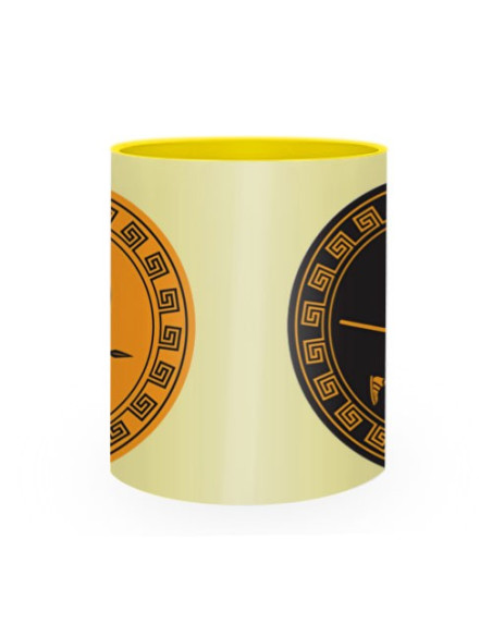 Tazza in ceramica Guerrieri Antica Grecia