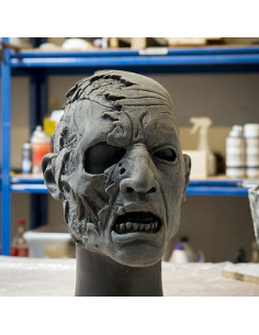 Maschera zombie mezza testa (57-59 cm.)