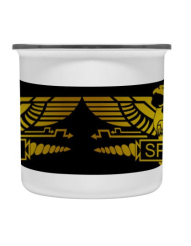 Coppa d'epoca in ottone smaltato Roman Legion SPQR