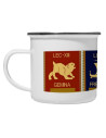 Tazza vintage in ottone smaltato 4 legioni romane