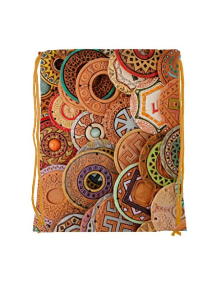 Borsa con coulisse Rune Celtiche (34x42 cm.)