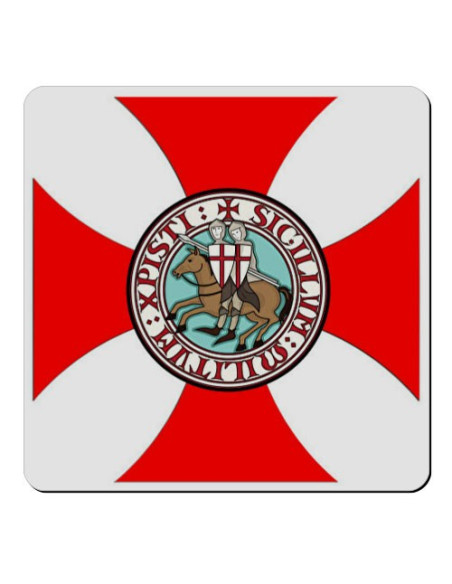 Magnete Croce Paté Cavalieri Templari (7,4 x 7,4 cm.)