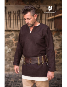 Tunica medievale Lodin, marrone 2