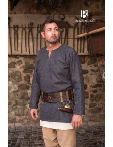 Tunica medievale Lodin, grigio scuro