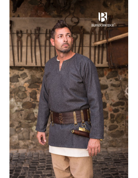 Tunica medievale Lodin, grigio scuro