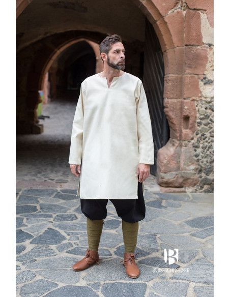 Tunica medievale Leif, ecru