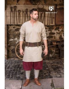 Tunica medievale Leif, crema 2