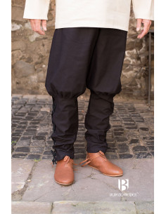 Pantaloni medievali Wigbold, neri