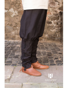 Pantaloni medievali Wigbold, neri 2