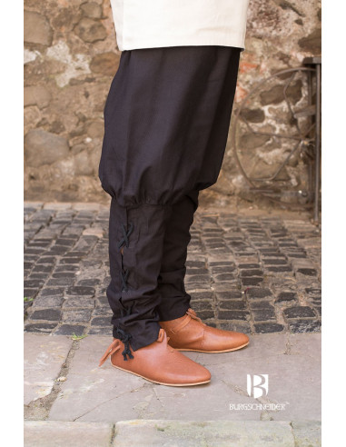 Pantaloni medievali Wigbold, neri