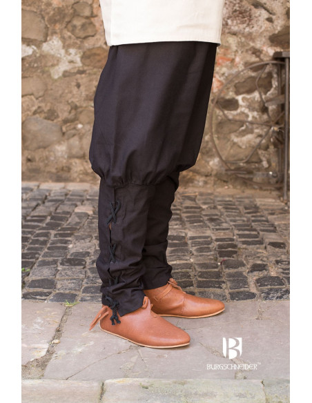 Pantaloni medievali Wigbold, neri