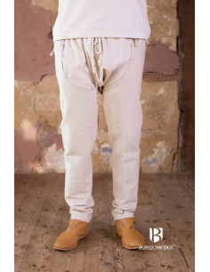 Pantaloni medievali Brandolf, crema