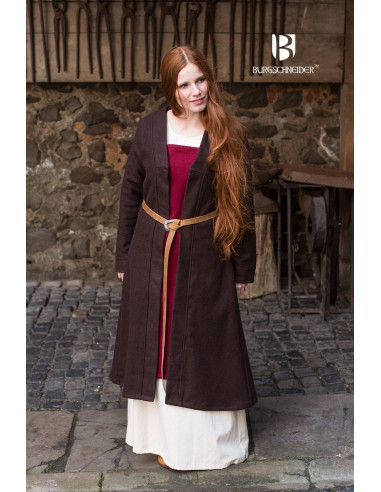 Brial Medievale Aslaug Di Lana Marrone