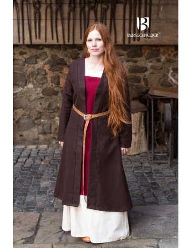 Brial Medievale Aslaug Di Lana Marrone