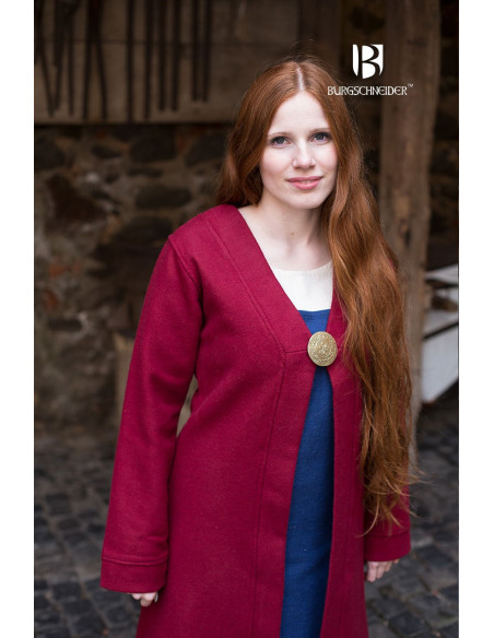 Brial Aslaug Medievale Rosso in Lana
