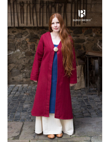 Brial Medievale Aslaug Lana Rossa