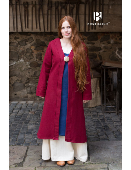 Brial Aslaug Medievale Rosso in Lana