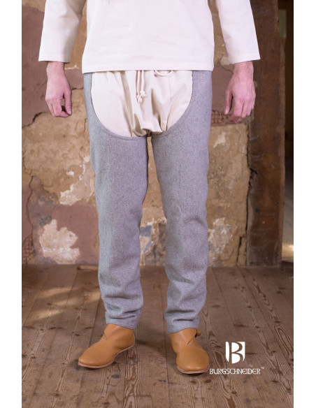 Gambe in lana Bernulf, grigio