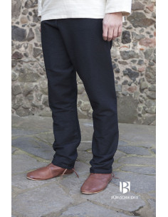 Pantaloni medievali Ragnar, neri