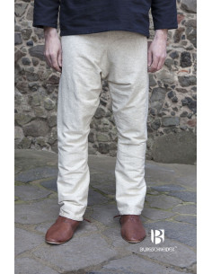 Pantaloni medievali Ragnar, crema