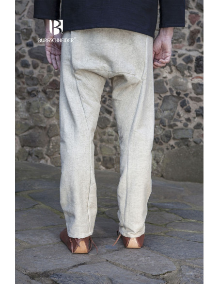 Pantaloni medievali Ragnar, crema