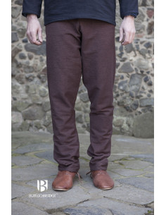 Pantaloni medievali Ragnar, marrone scuro