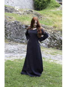 Tunica medievale Freya, nera 2