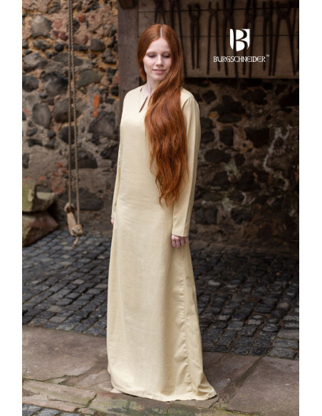 Tunica estiva medievale Elisa, panna