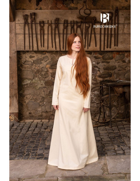 Tunica estiva medievale Elisa, naturale