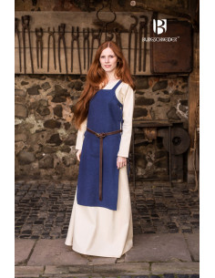 Sopravveste in cotone blu Gyda