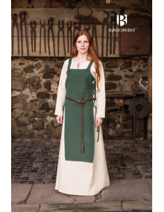 Sopravveste in cotone verde Gyda
