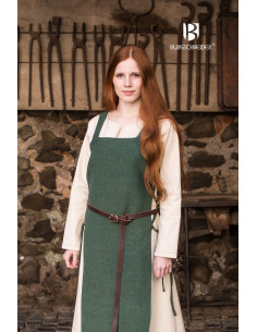 Sopravveste in cotone verde Gyda