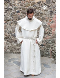 Costume da monaco medievale Benediktus, bianco