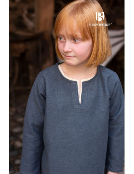 Tunica medievale per bambini, grigio Eriksson