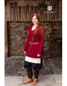 Tunica Medievale Hyria Rossa in Lana