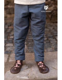 Pantalone bambino medievale Ragnarsson grigio