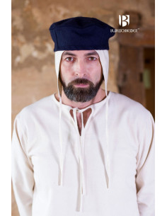 Cappello medievale Hugo, blu 2