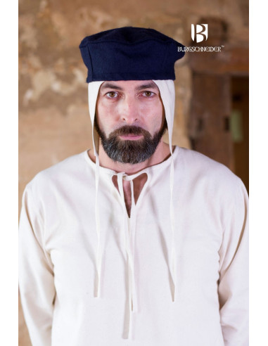Cappello medievale Hugo, blu