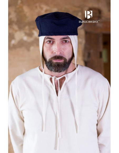 Cappello medievale Hugo, blu