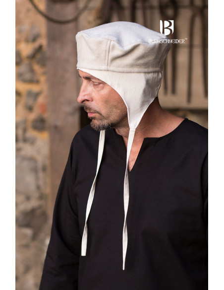 Cappello medievale Hugo, crema