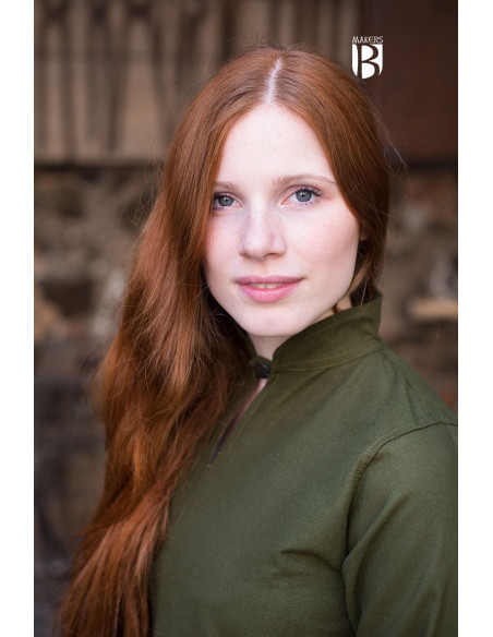 Tunica medievale Ranwen, verde oliva