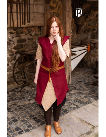 Tunica da donna Meril, lana rossa