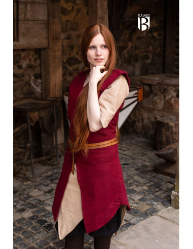 Tunica da donna Meril, lana rossa