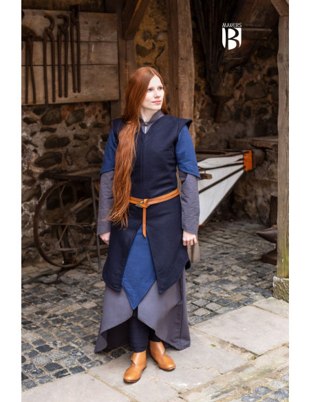 Tunica da donna Meril, lana blu