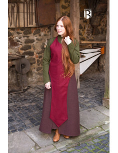 Grembiule medievale, lana rossa