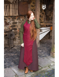 Grembiule medievale, lana rossa 2