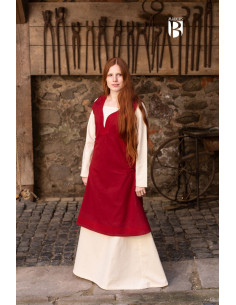 Abito medievale Lannion, rosso