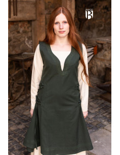 Abito medievale Lannion, verde 2