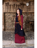 Brial medievale Myrana, lana blu